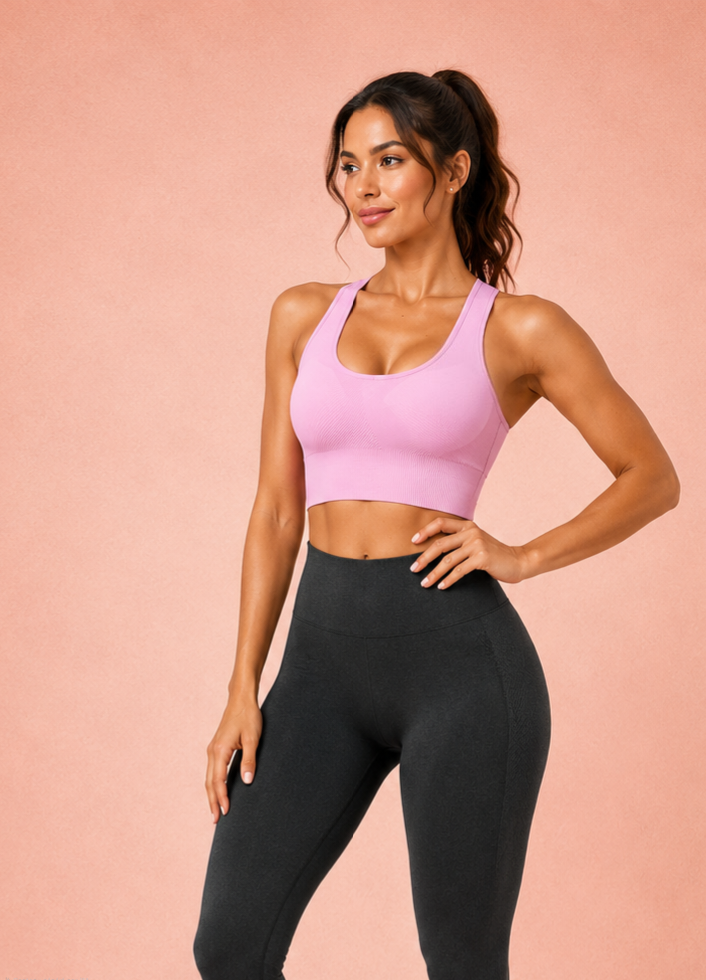 Seamless Racerback Sports Bra