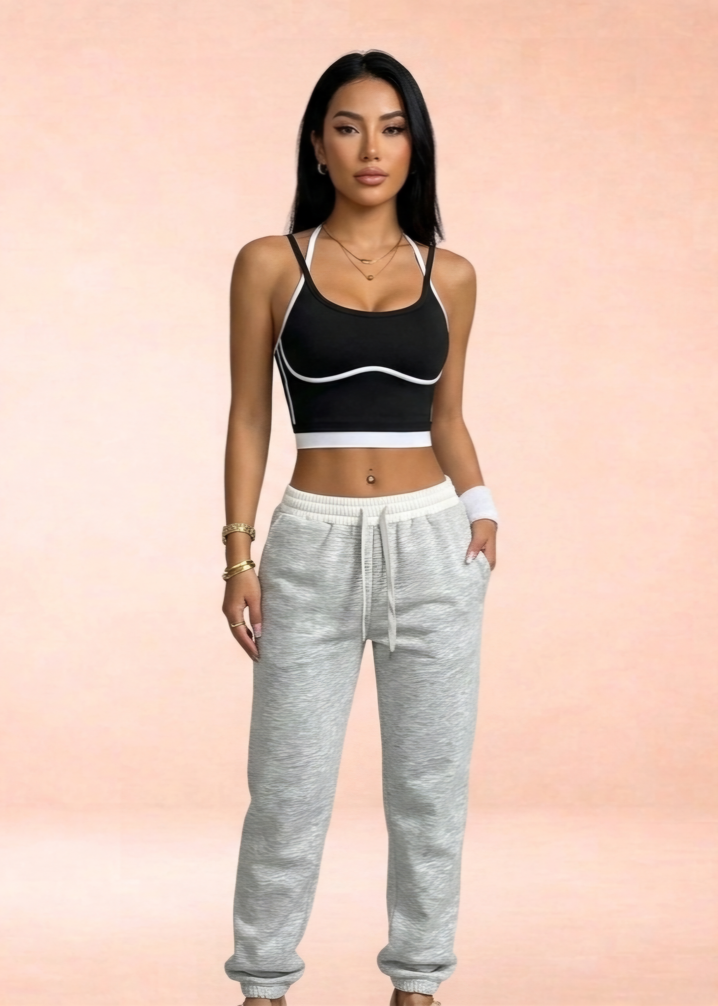 Women’s Strappy Sports Crop Top
