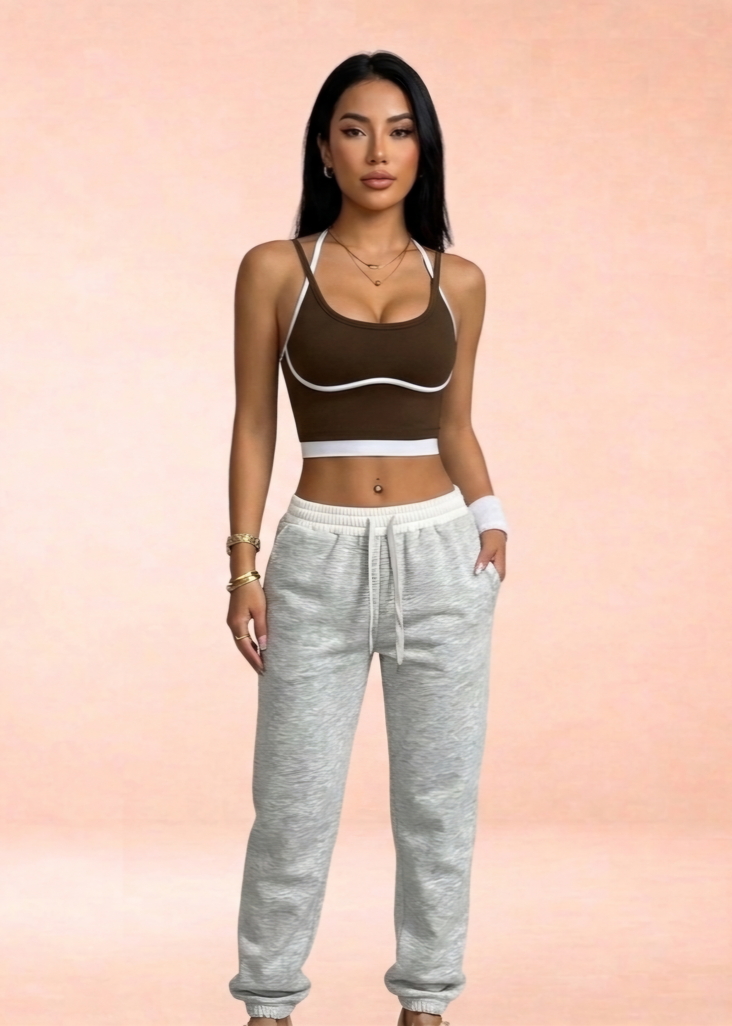 Women’s Strappy Sports Crop Top