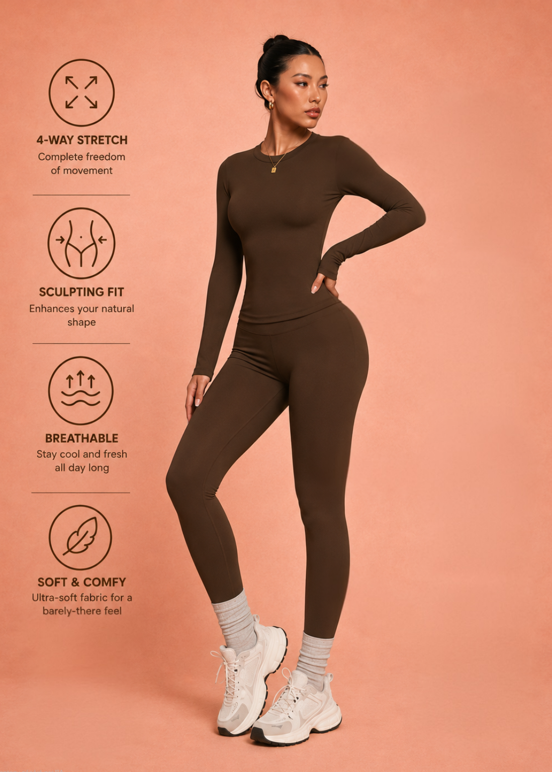 Long-Sleeve Activewear Set
