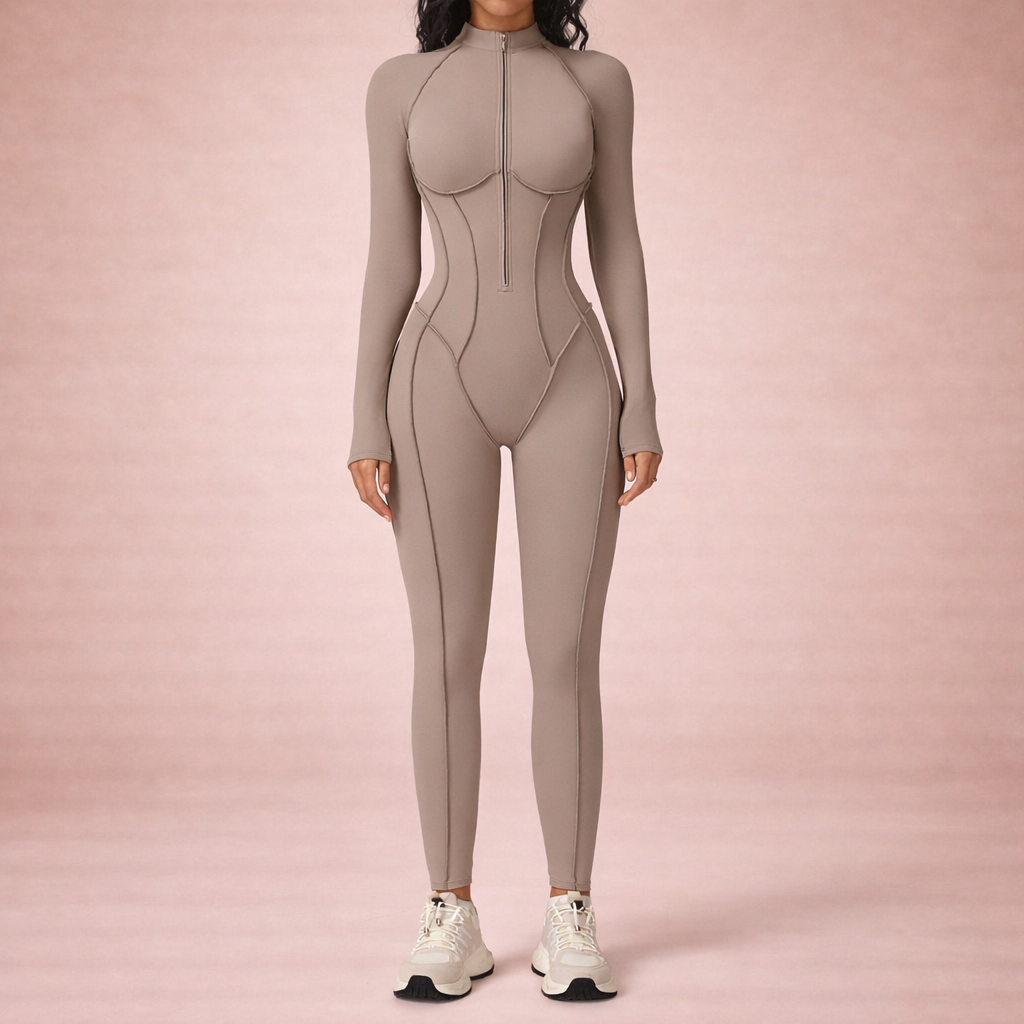 Long Sleeve Sculpting Jumpsuit