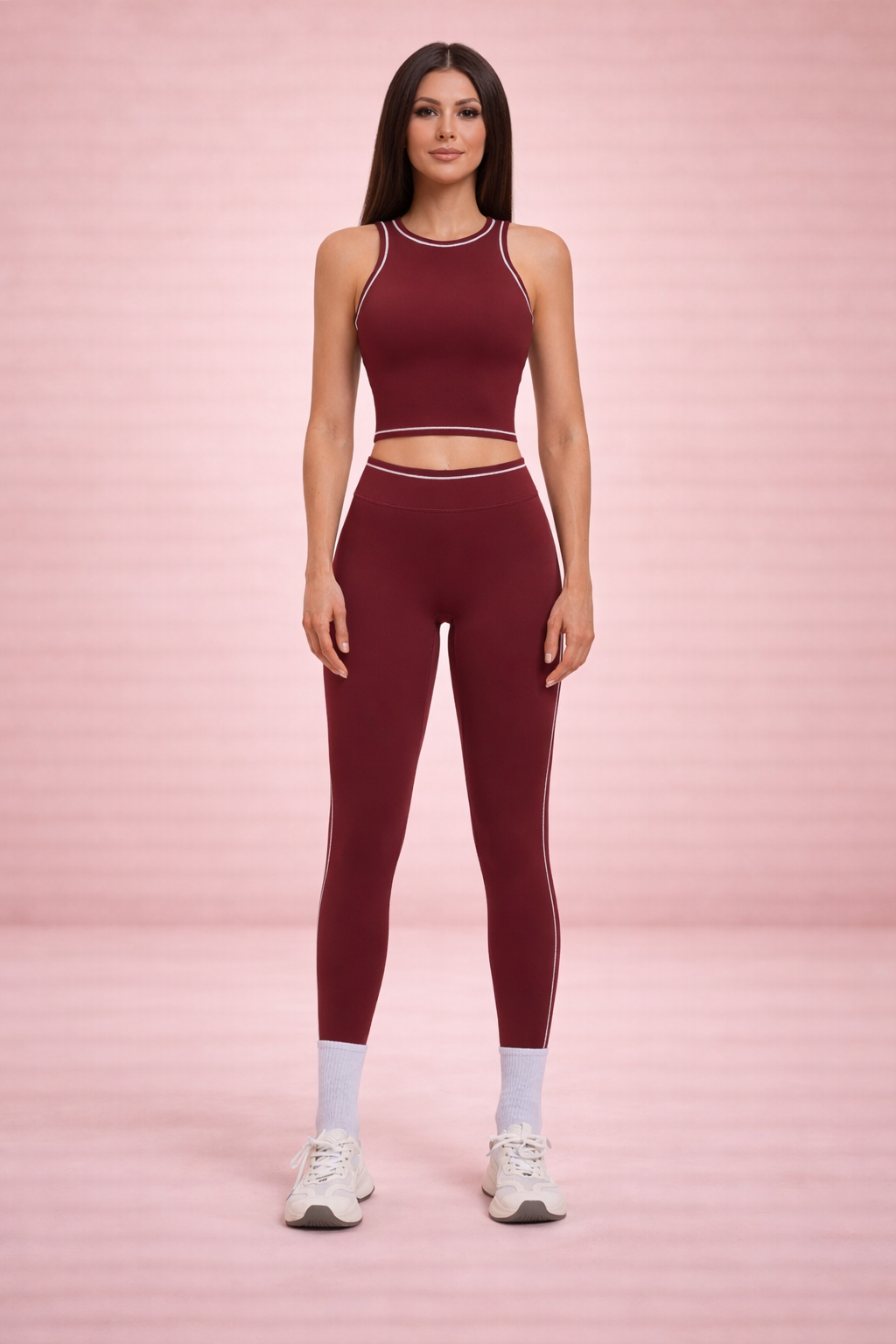FormLift Yoga Set – Sculpting High Waist Leggings with Supportive Crop Top