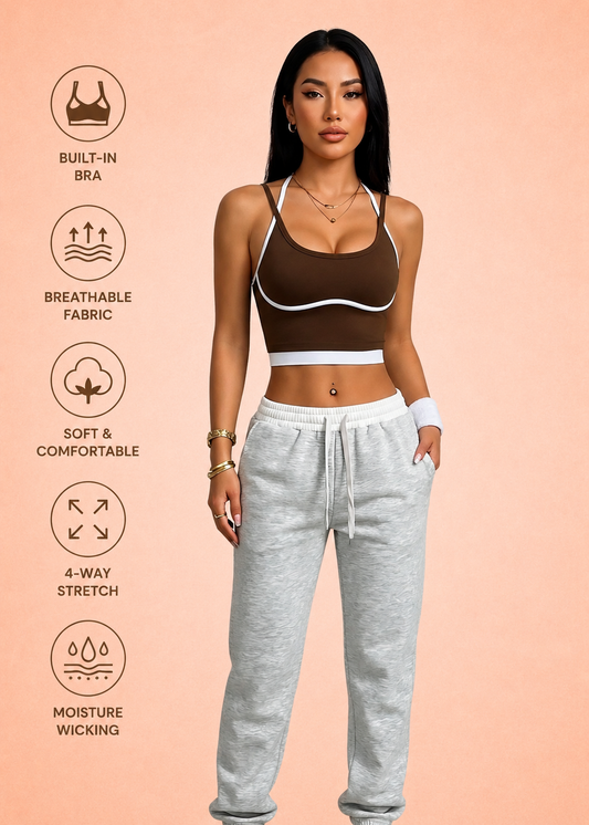 Women’s Strappy Sports Crop Top