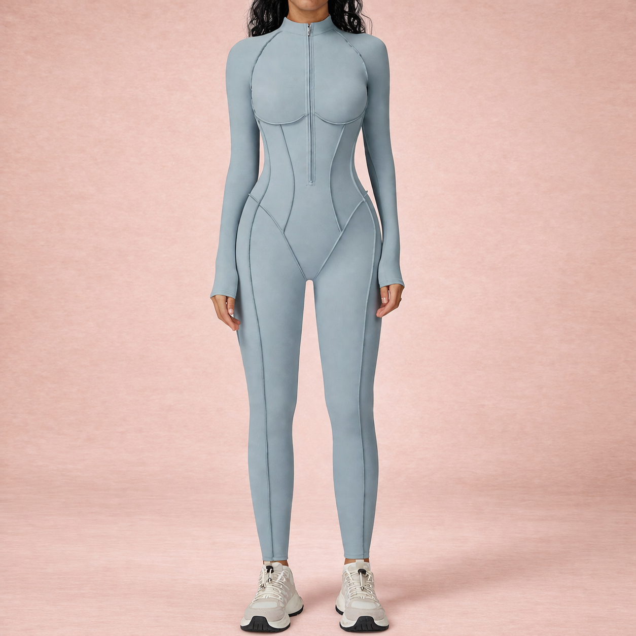Long Sleeve Sculpting Jumpsuit