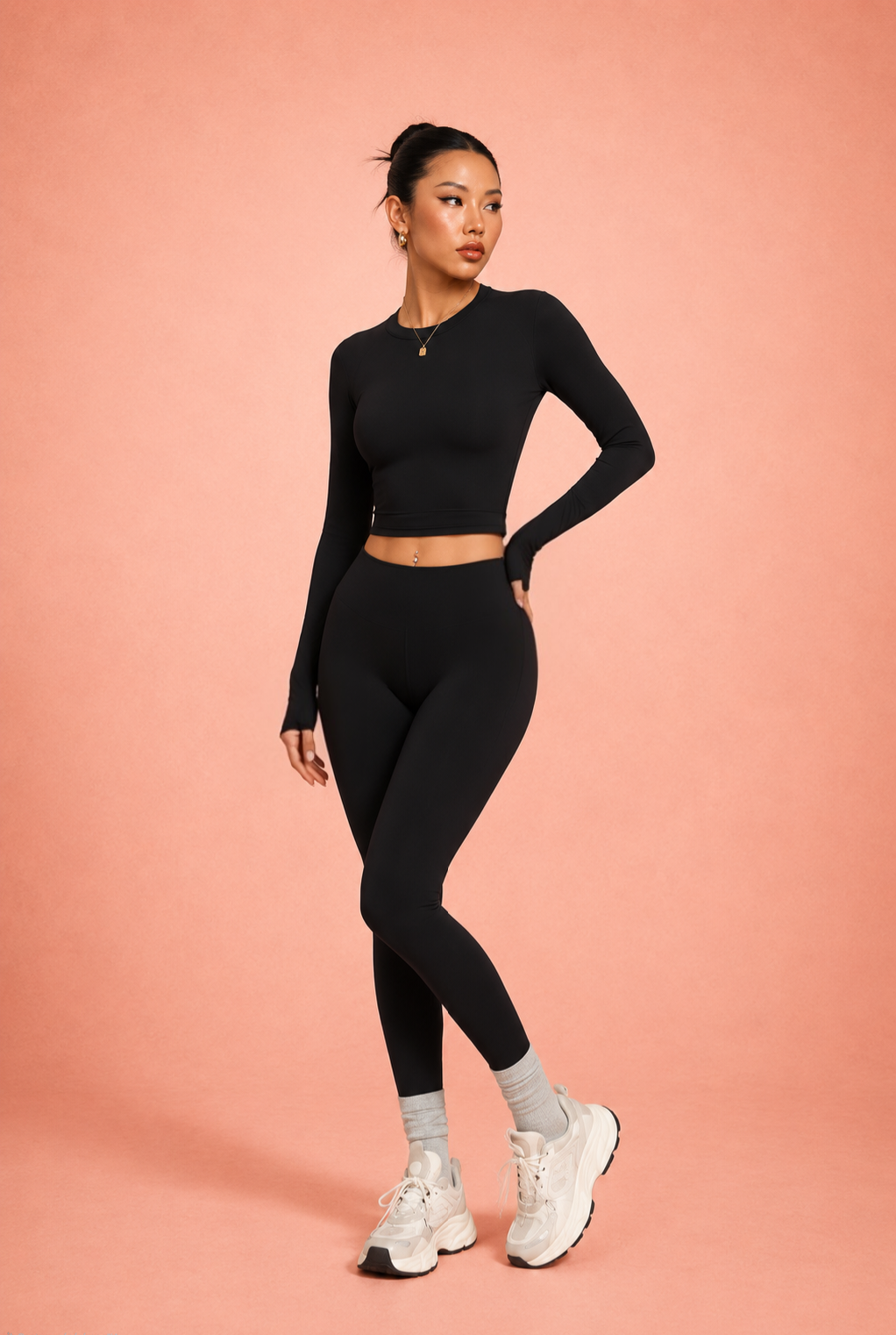 Long-Sleeve Activewear Set