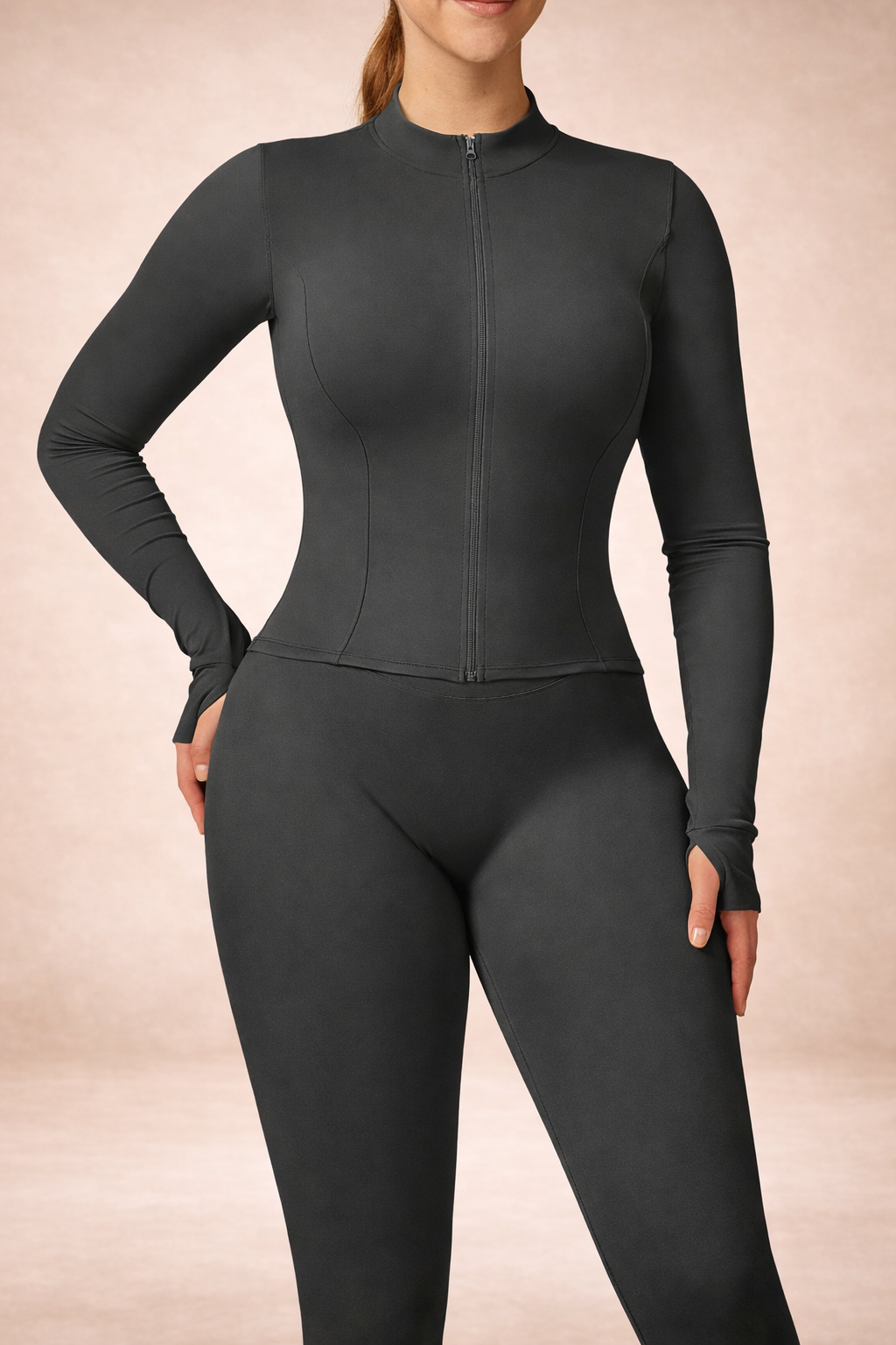 Sculpt Zip Long Sleeve Top