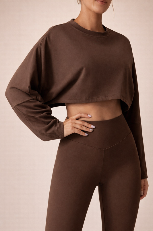 Essential Oversized Cropped Top