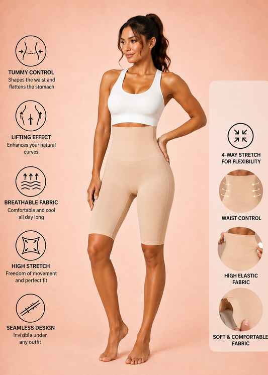 High-Waist Shapewear Shorts