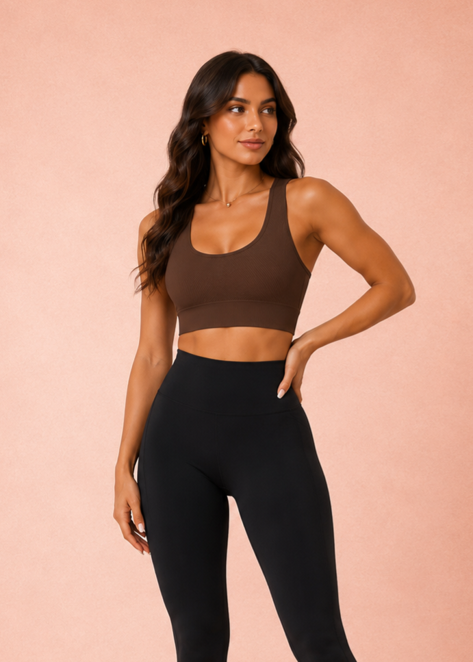 Seamless Racerback Sports Bra   