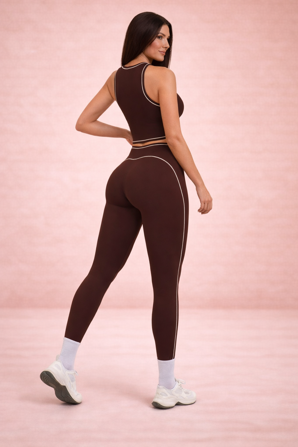 FormLift Yoga Set – Sculpting High Waist Leggings with Supportive Crop Top