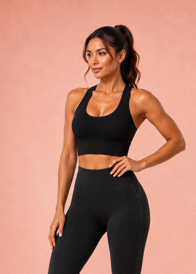 Seamless Racerback Sports Bra   