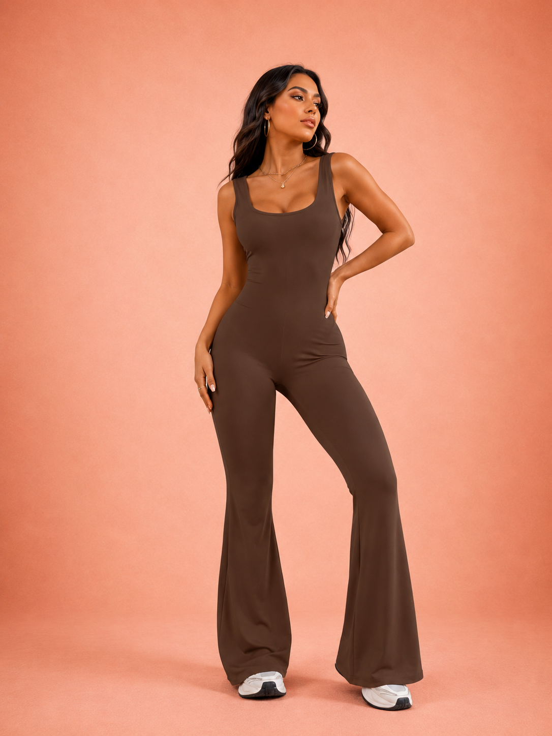 Flared Active Jumpsuit