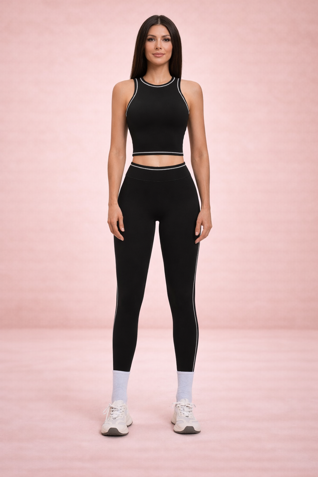 FormLift Yoga Set – Sculpting High Waist Leggings with Supportive Crop Top
