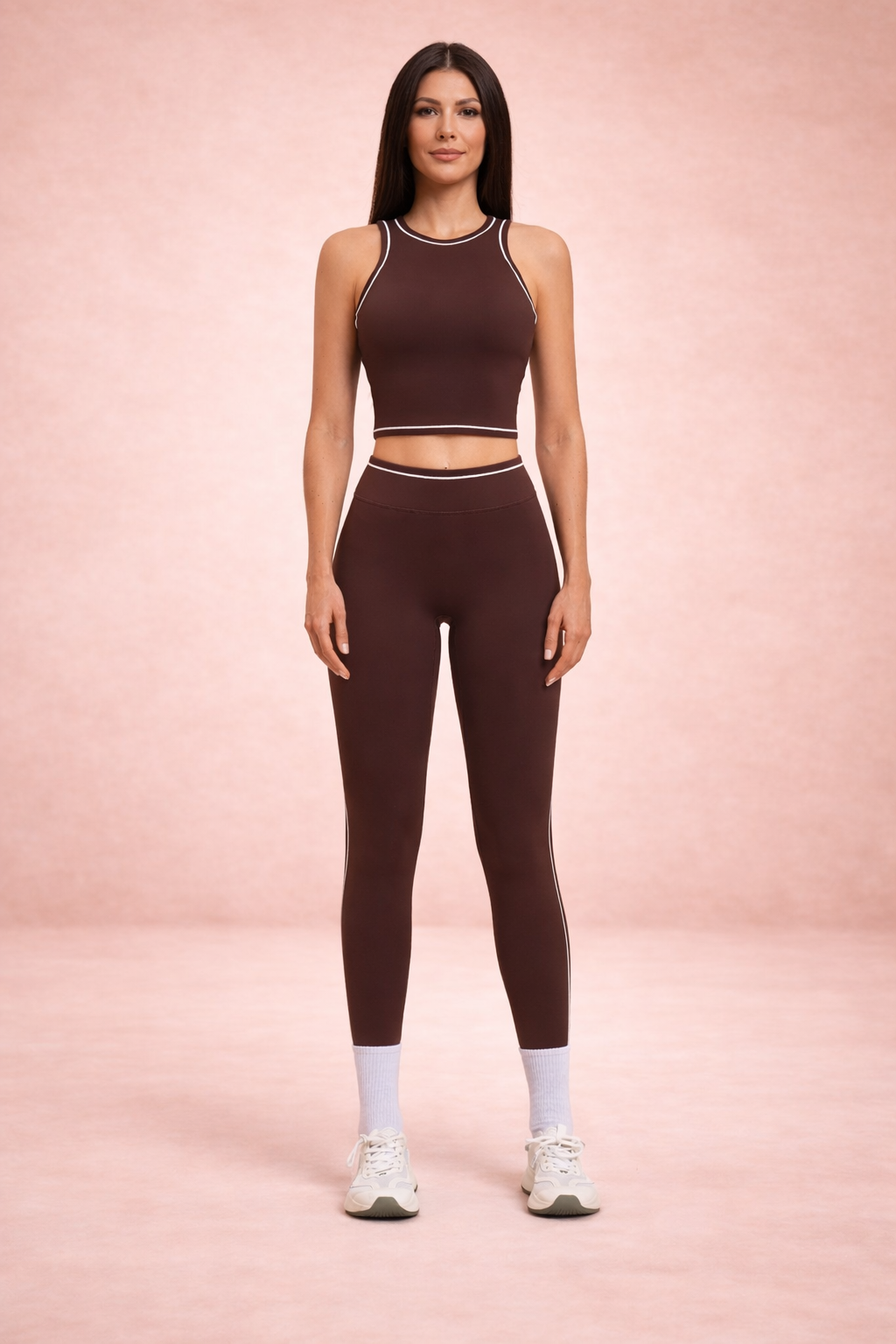 FormLift Yoga Set – Sculpting High Waist Leggings with Supportive Crop Top
