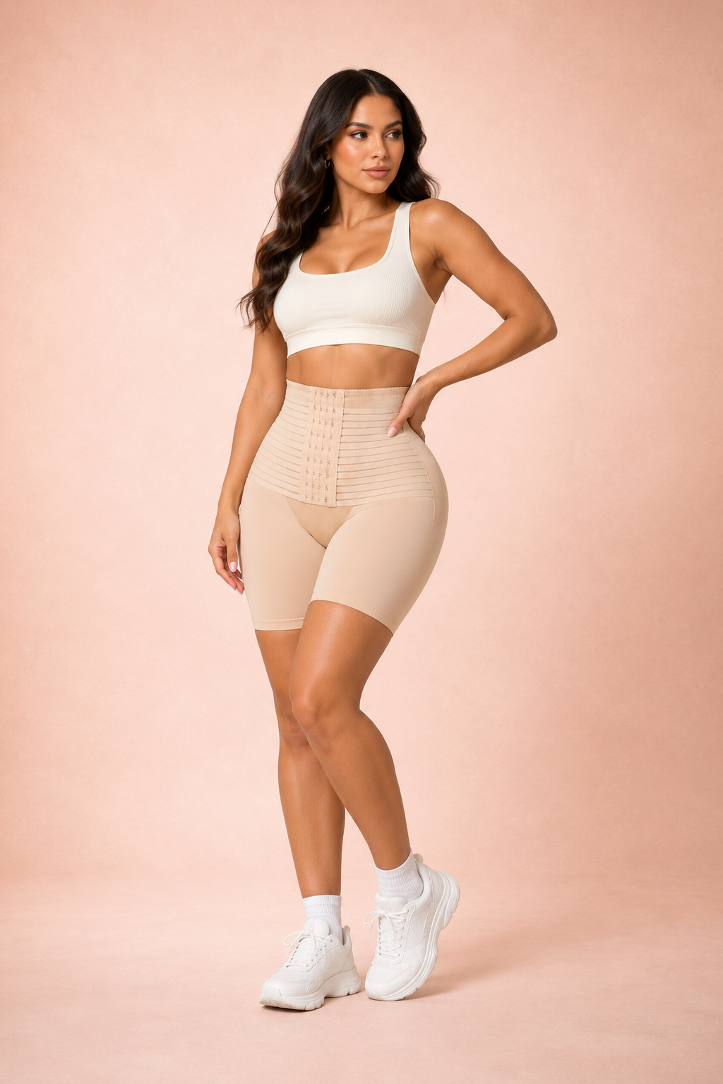 High-Waist Shaping Shorts