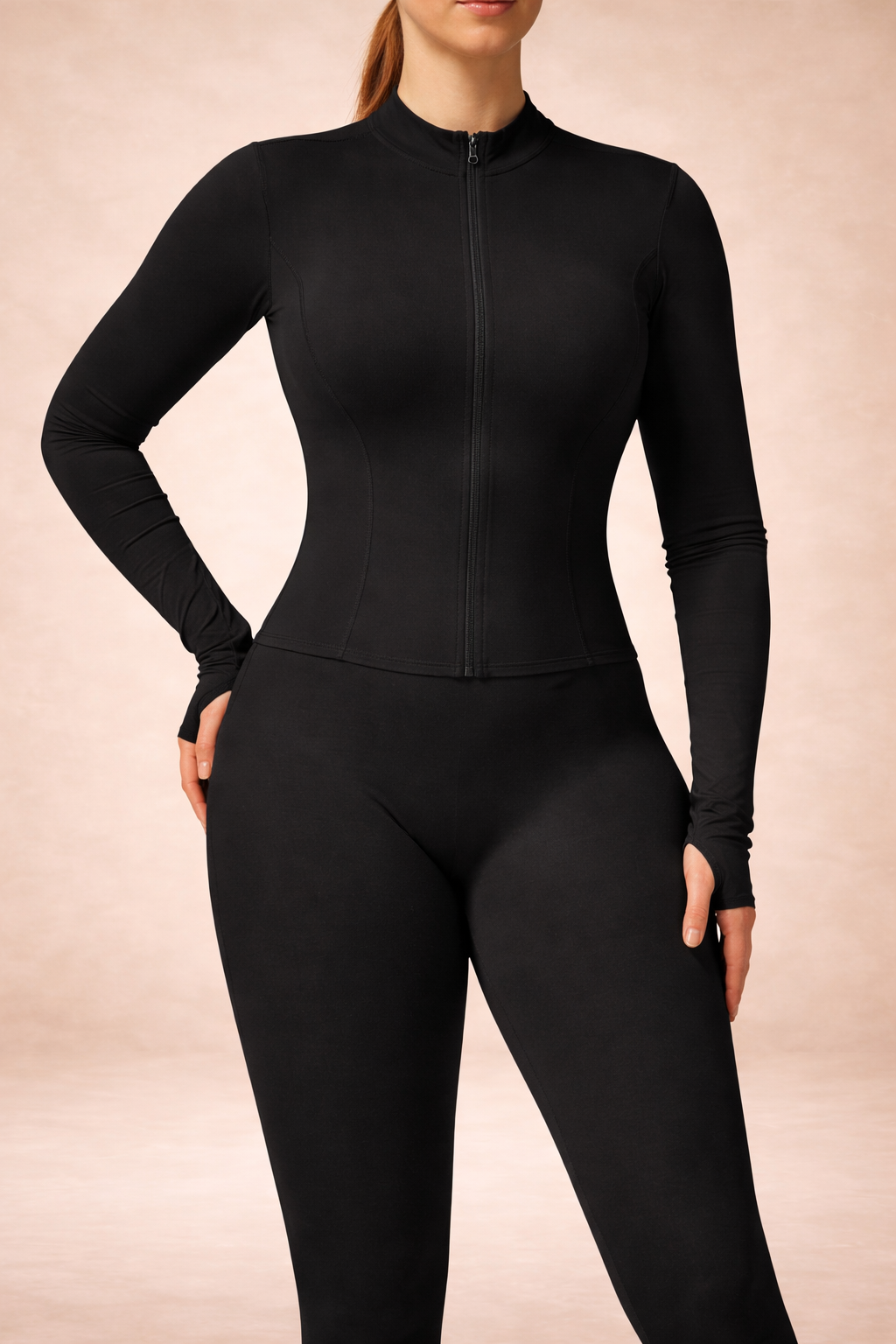 Sculpt Zip Long Sleeve Top
